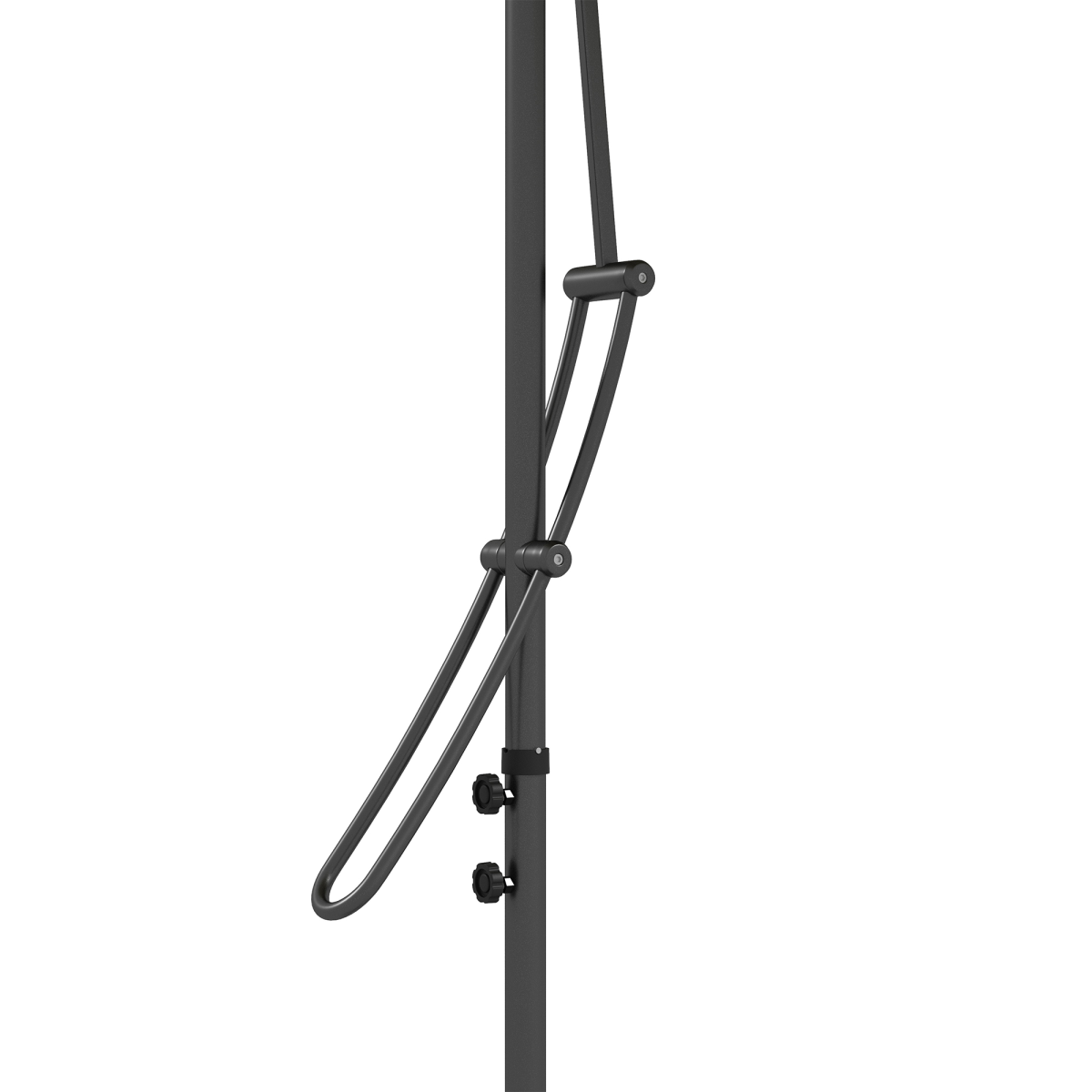 Outsunny 3m Cantilever Garden Parasol Umbrella with Solar LED Lights, Cover and Cross Base, Black