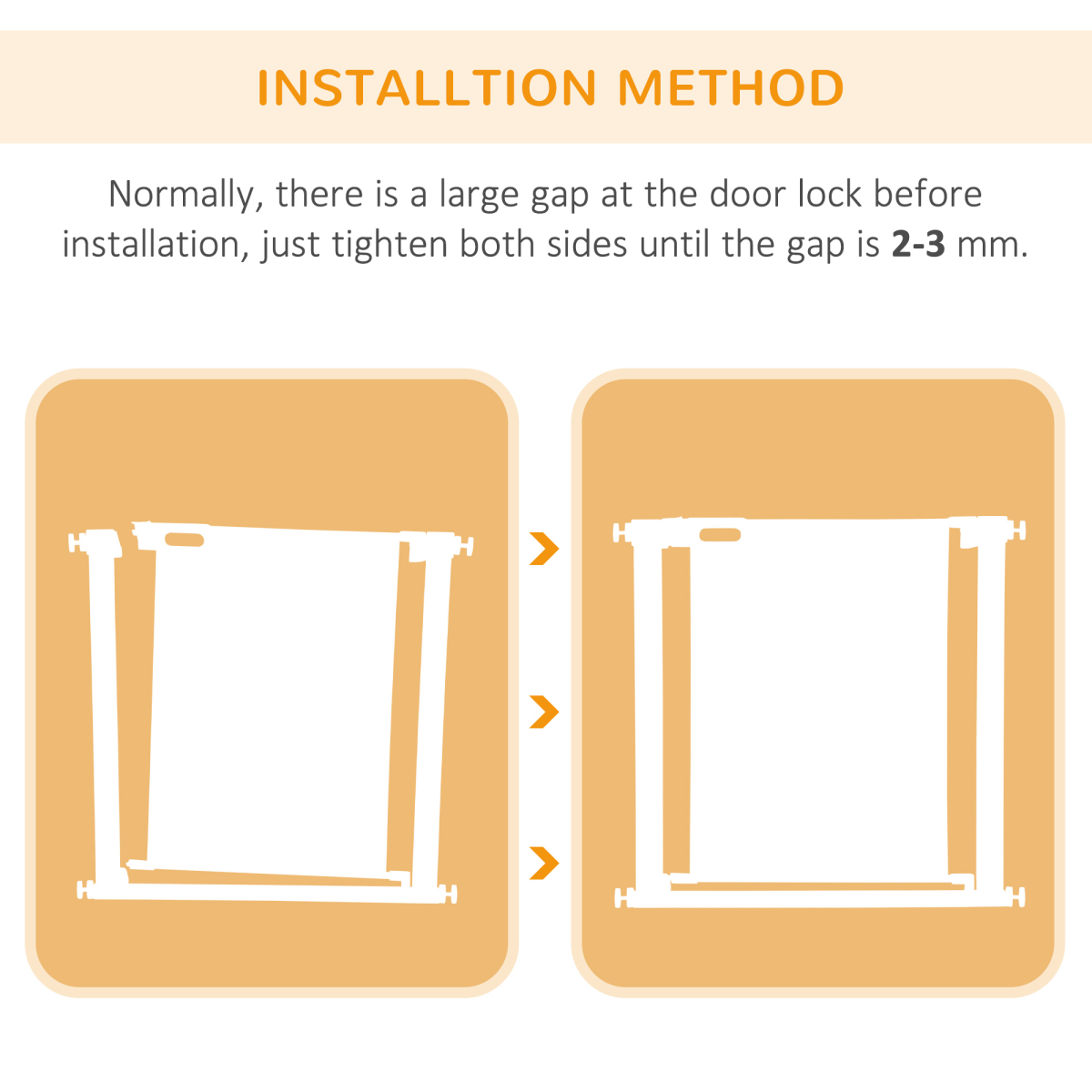 Pressure Fit Auto-Close Safety Gate for Stairs, Adjustable 75-82 cm, Black Pawhut