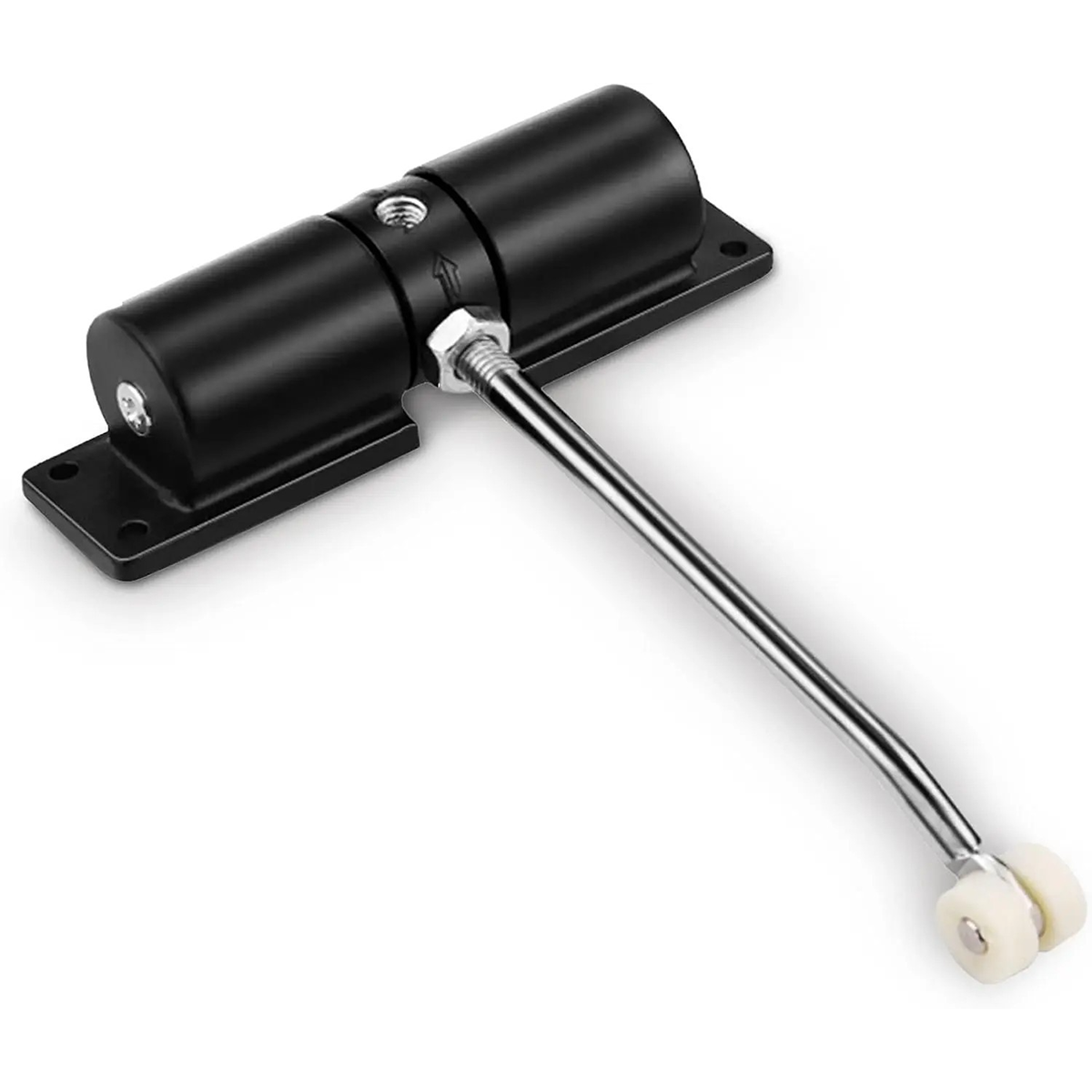 Door Closer High Usage Environments Versatile Design Customizable Closing Speed White