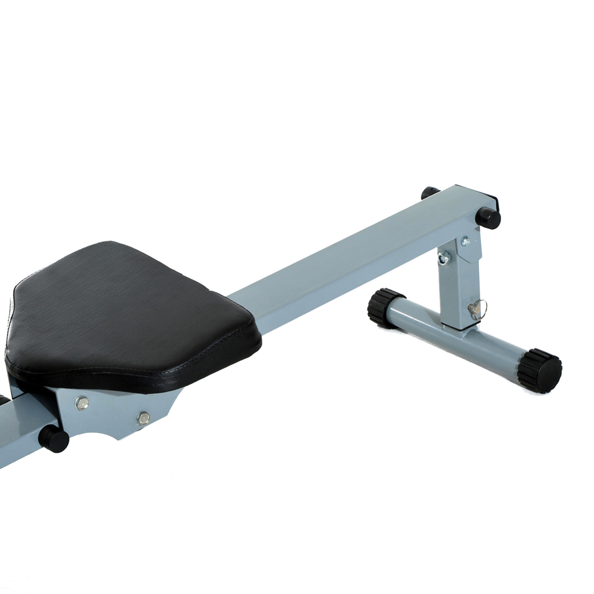 12-Level Adjustable Resistance Rowing Machine with LCD Monitor, Padded Seat and Non-Slip Handlebars for Full Body Workout