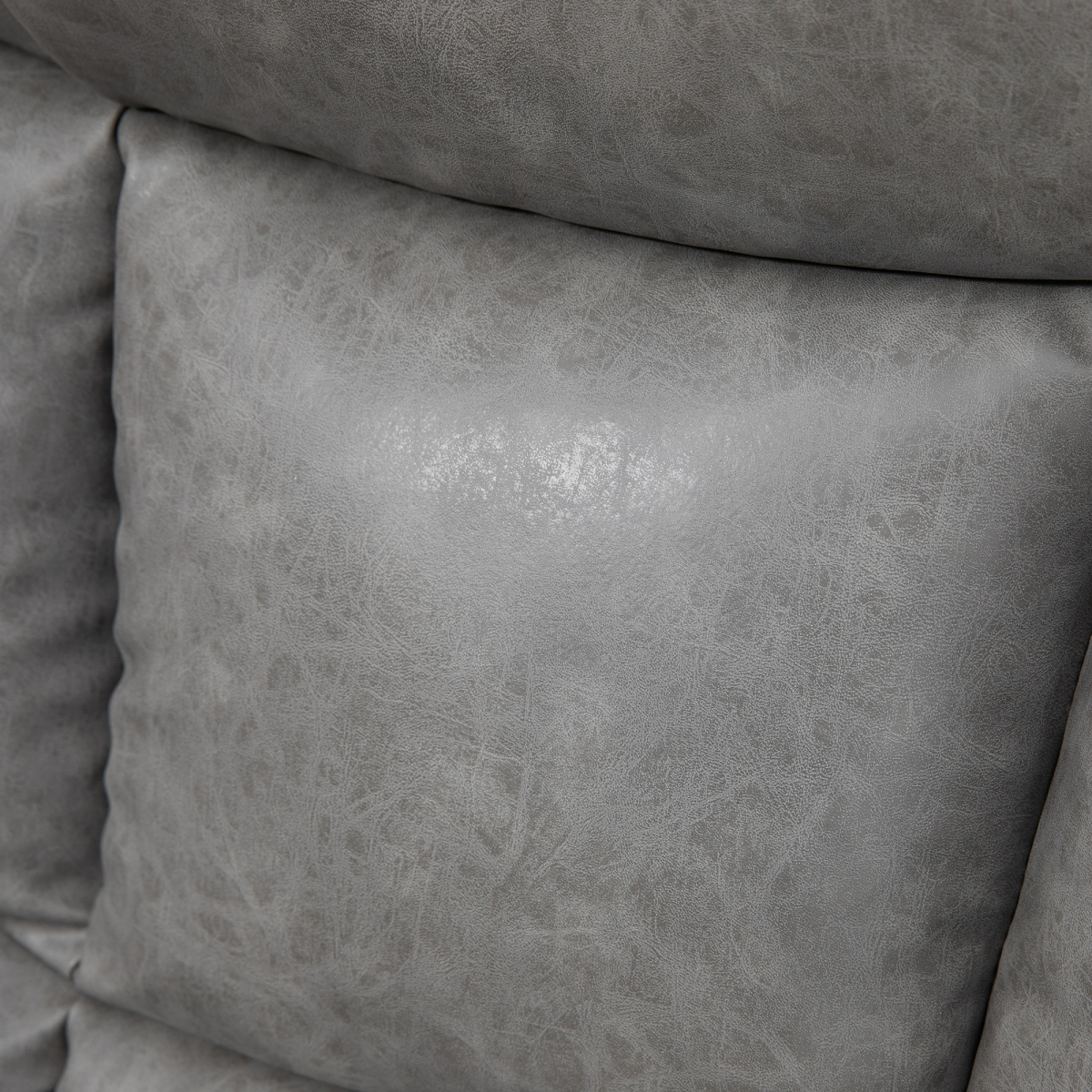 HOMCOM PU Leather Manual Recliner Chair with 360 Degree Swivel, Cup Holders and Side Pockets