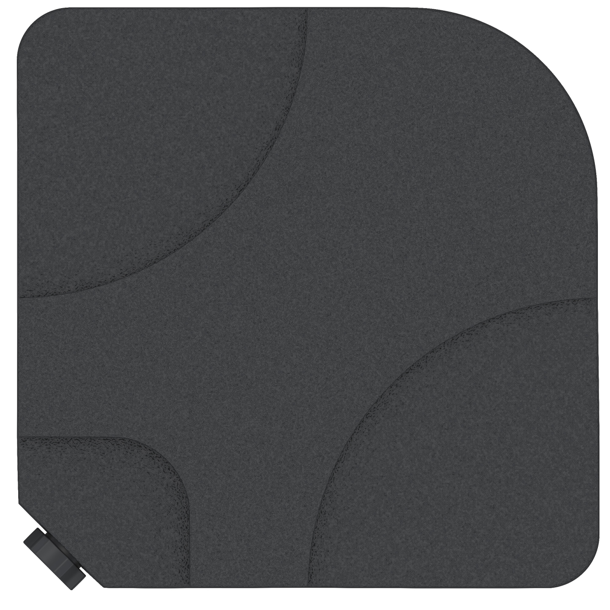 Outsunny 4-Piece Heavy Duty Plastic Umbrella Weight Base, Black
