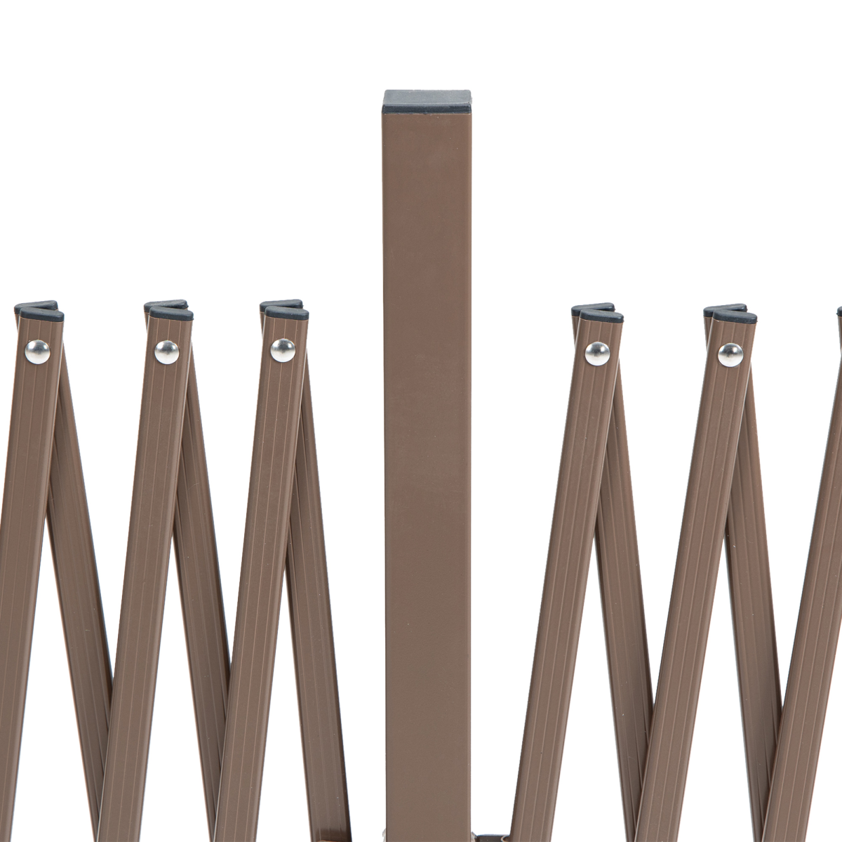 Outsunny Foldable Garden Screen Panel, Scissor Lattice Garden Fence, Aluminium Alloy and Steel, 103.5 x 405 cm