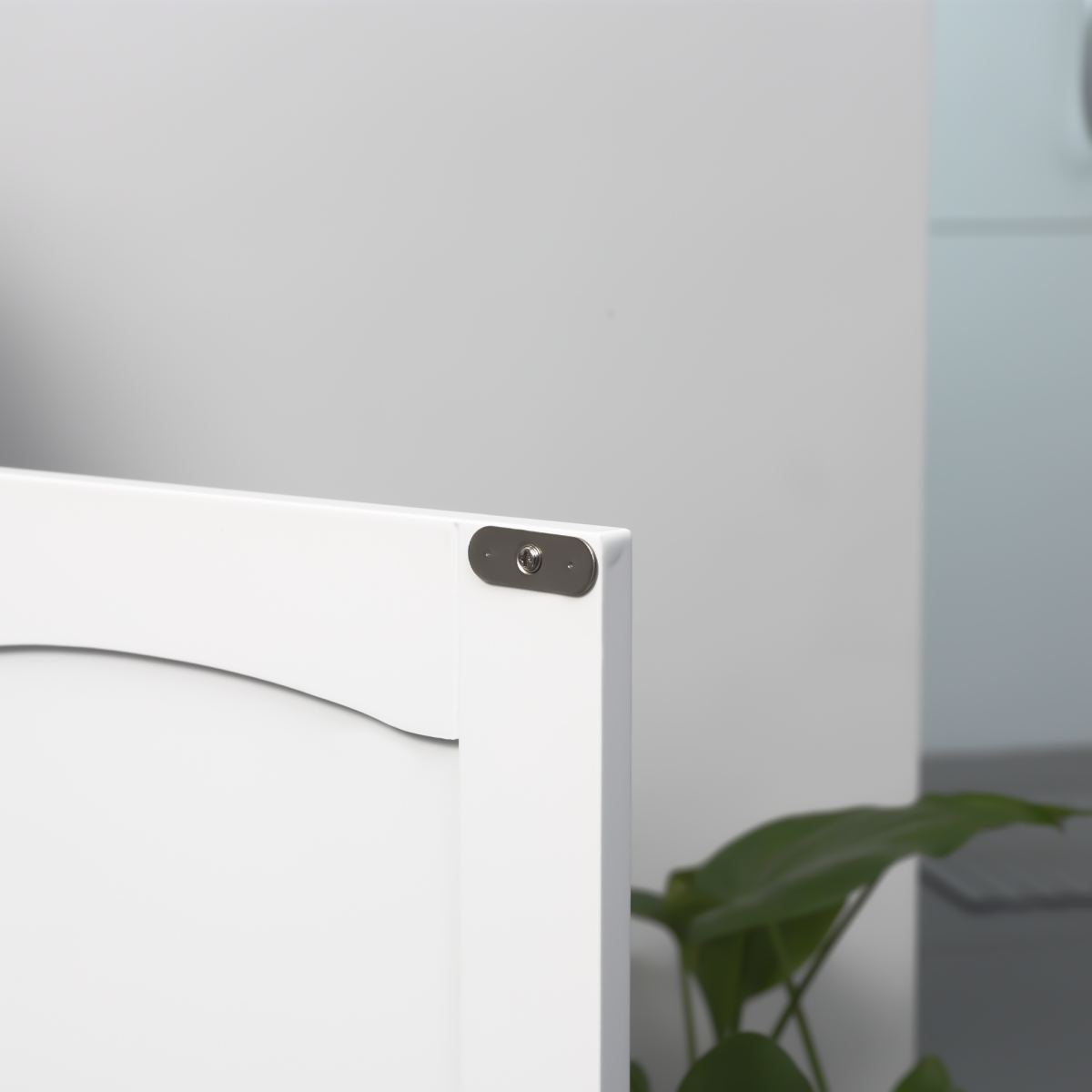 Kleankin Pedestal Under Sink Bathroom Cabinet, White, Storage Vanity Unit with Adjustable Shelf