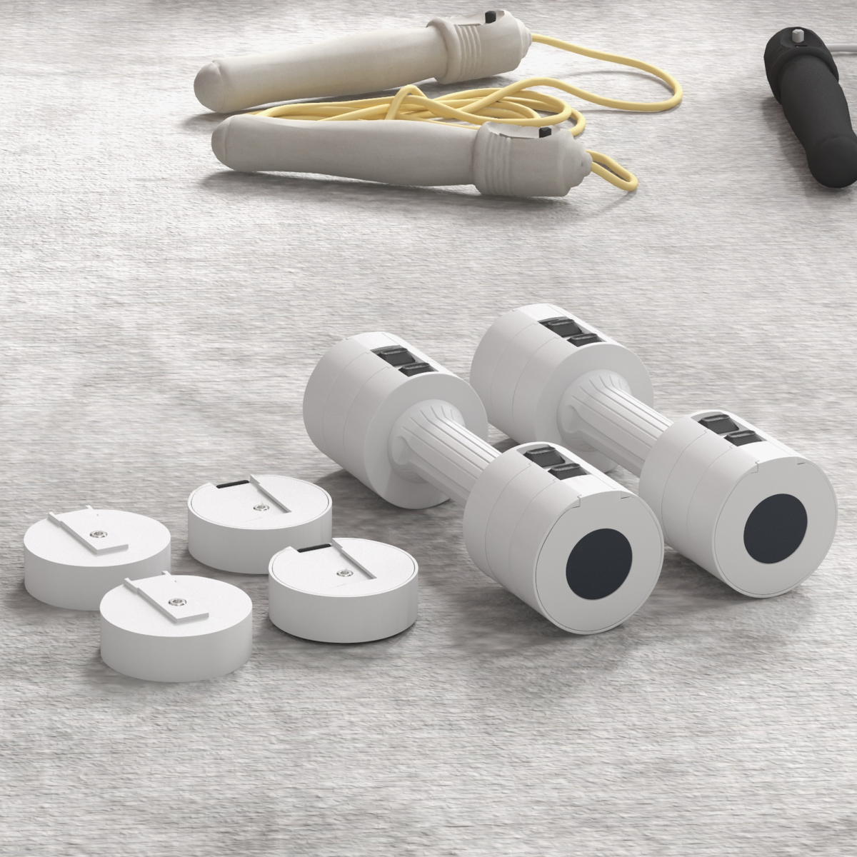 Adjustable Dumbbells Set, Fast Adjust and Compact, 2.5kg x 2