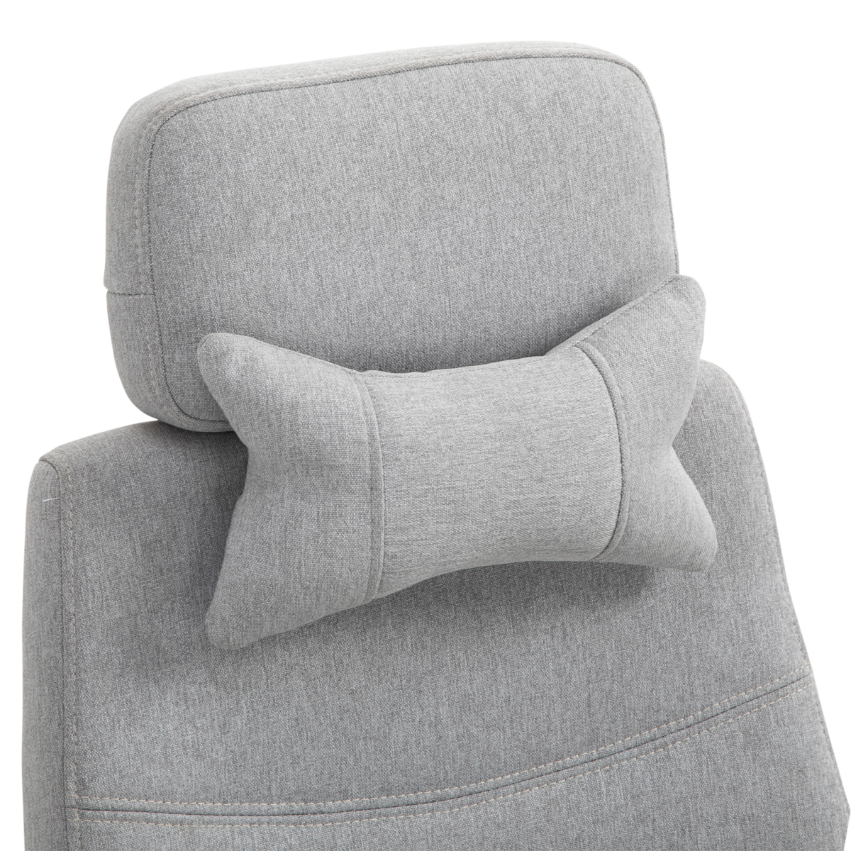 Grey Ergonomic Home Office Chair with Footrest, Swivel, Adjustable Height