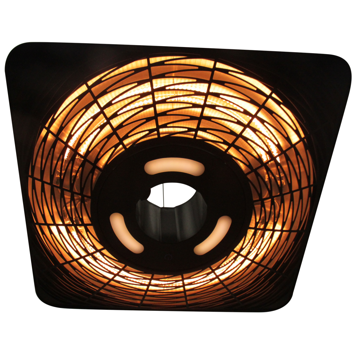 Outsunny 2000W Halogen Hanging Patio Heater with Remote, Black