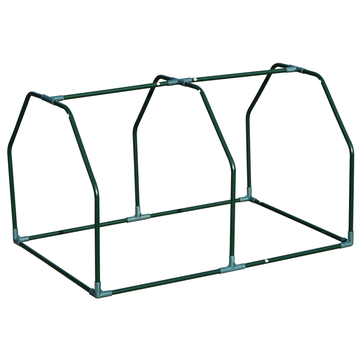 Outsunny 99x71x60cm Mini Greenhouse with PVC Cover, Steel Frame, White