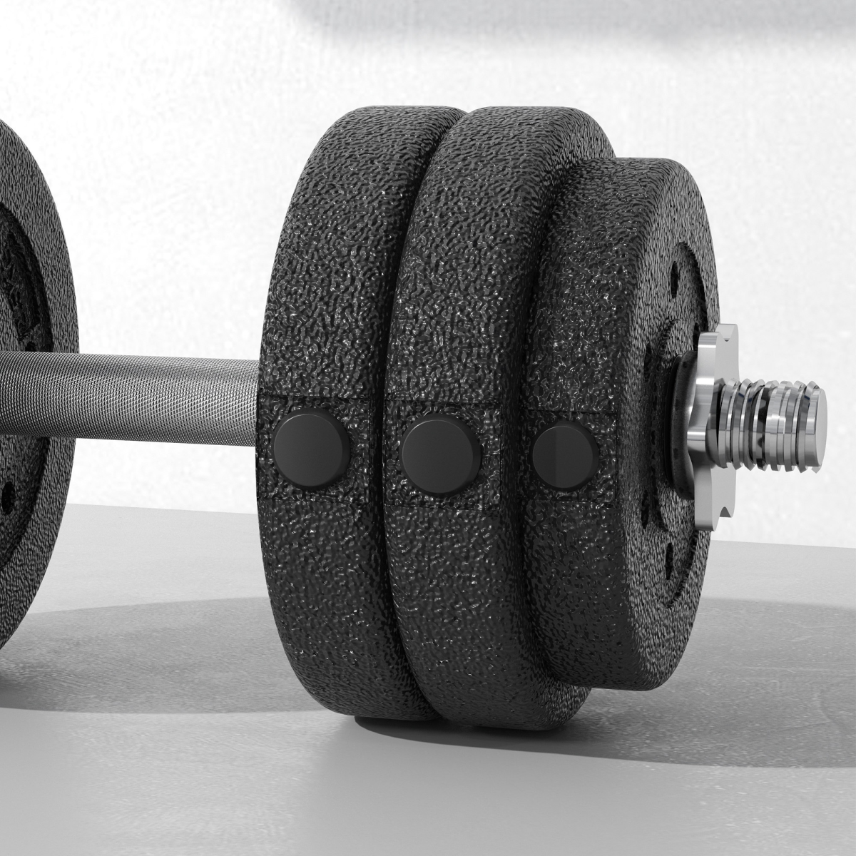 HOMCOM 30kg Adjustable Dumbbells Weight Set with Non-Slip Grips