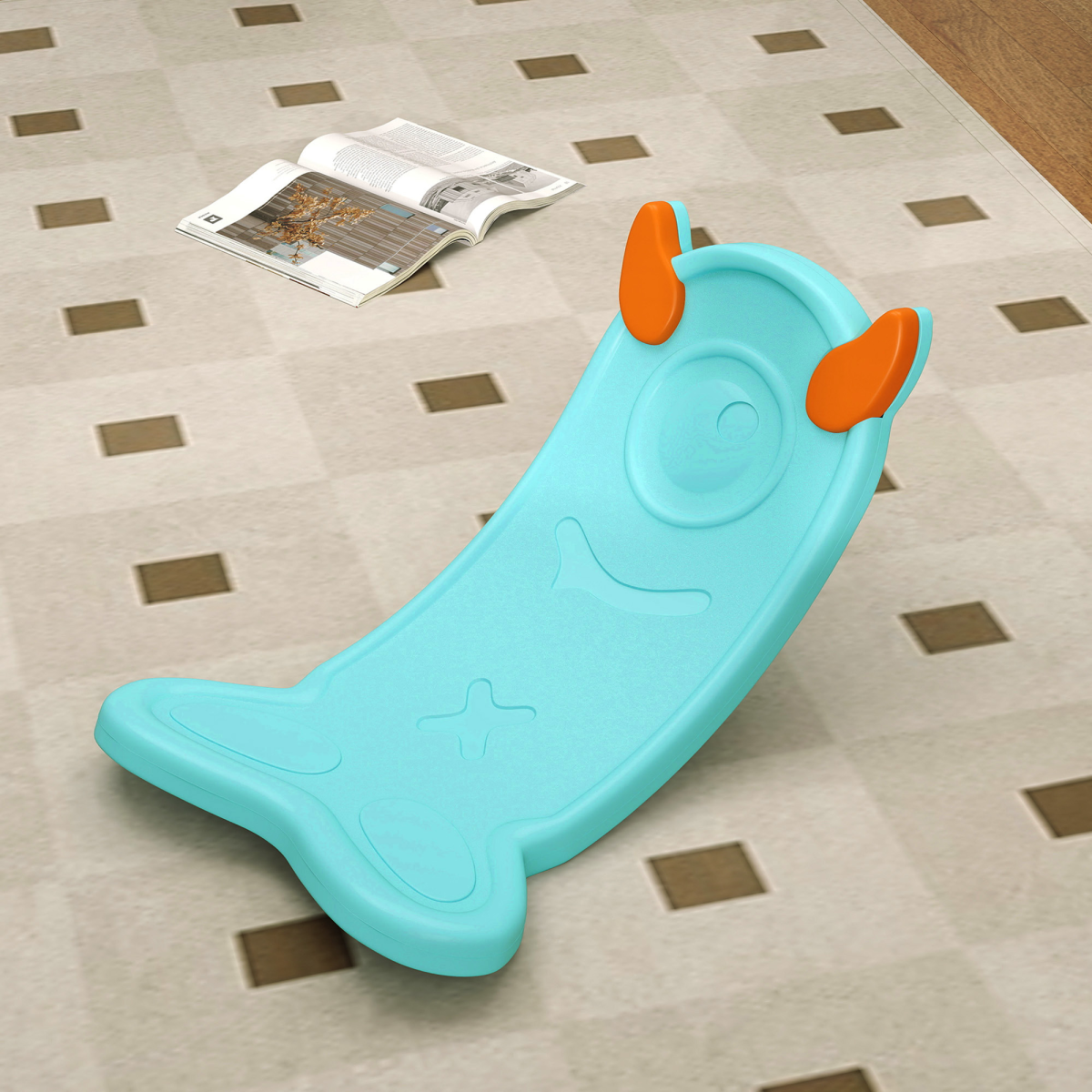 AIYAPLAY Kids Balance Board for Training & Sensory Play, Light Blue