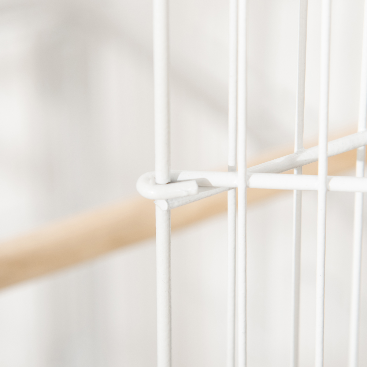 Large Bird Cage with Stand for Budgies and Finches, White