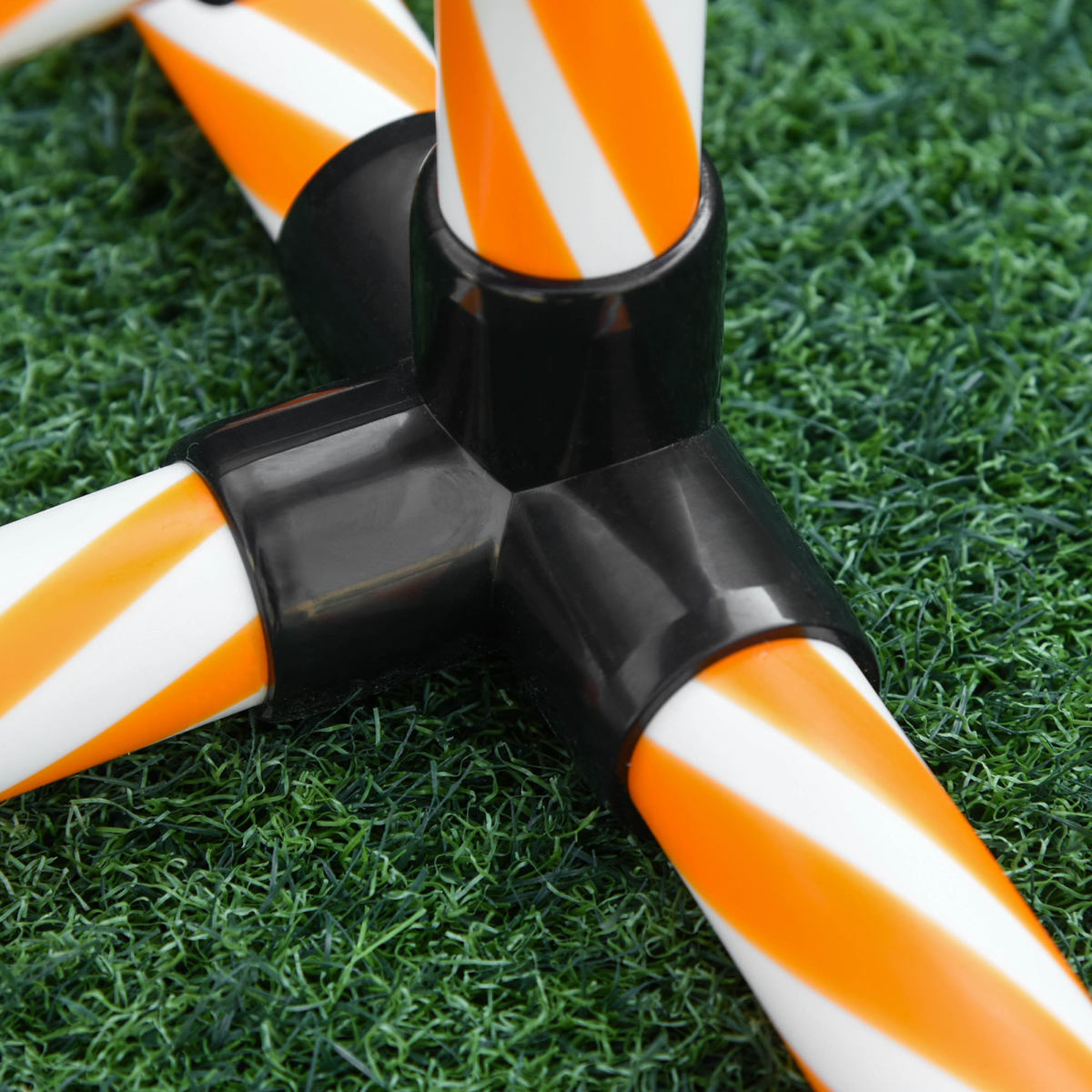 PawHut Dog Agility Weave Poles Training Obstacle Course Set, Slalom Equipment with Whistle and Storage Bag