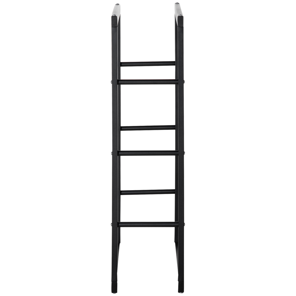 HOMCOM Metal Rust-Resistant Firewood Log Rack, Black, 100kg Capacity, Indoor and Light Outdoor Use