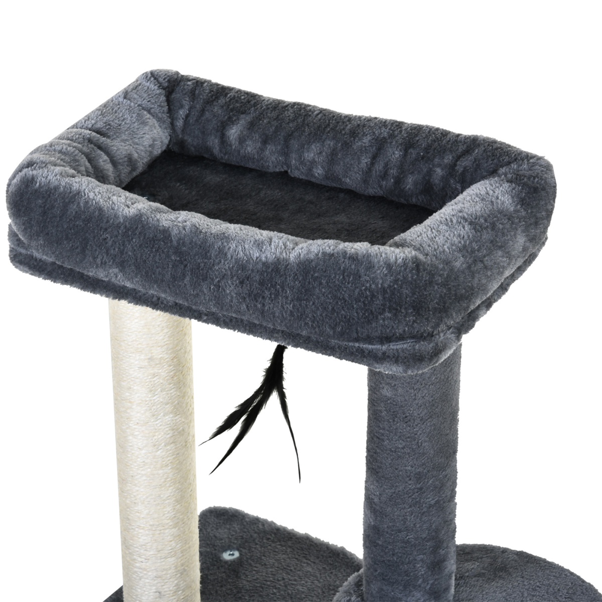 Cat Multi-Activity Tree Tower with House, Perch, Scratching Posts and Play Ball
