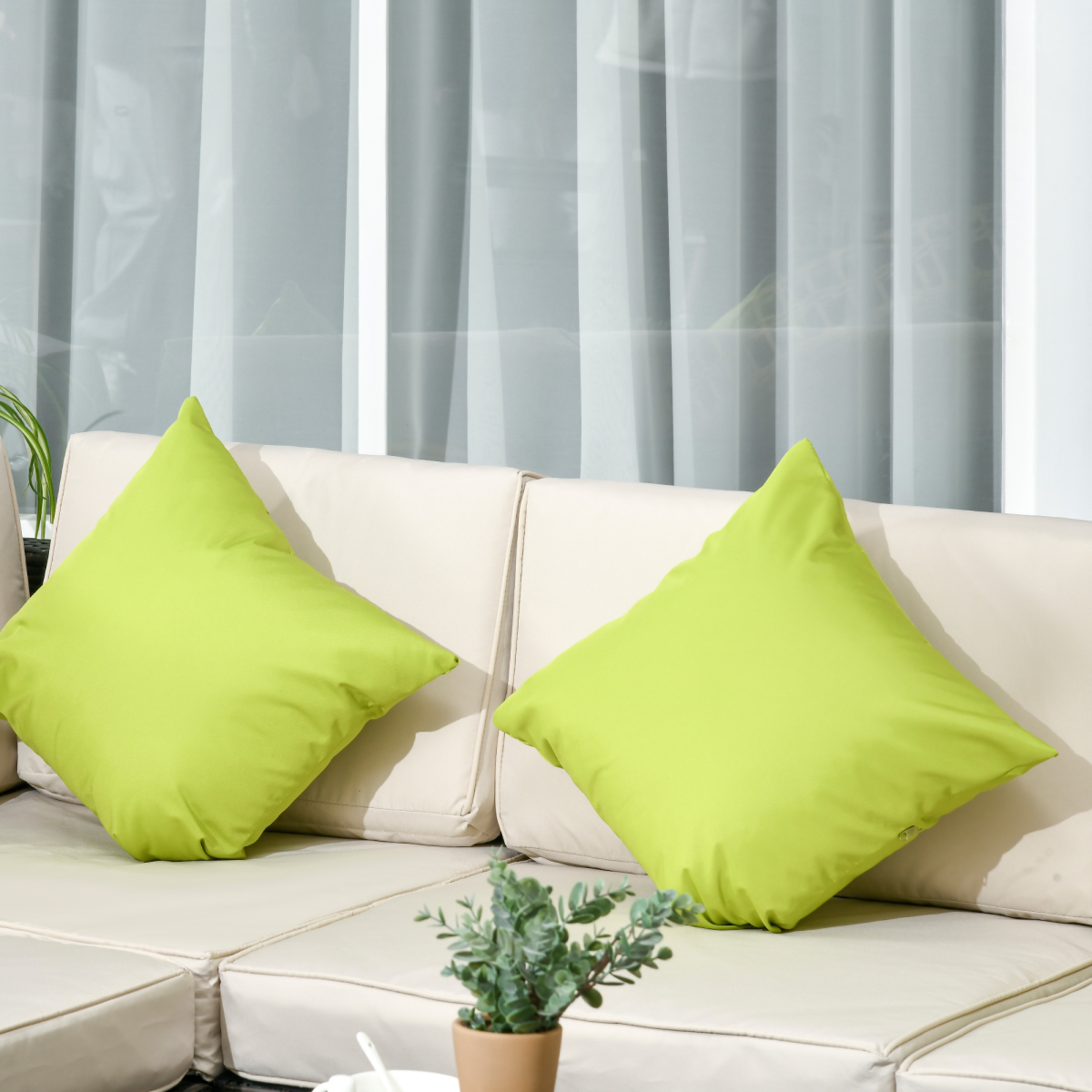 Outsunny 8-Piece Brown Rattan Patio Sofa Set