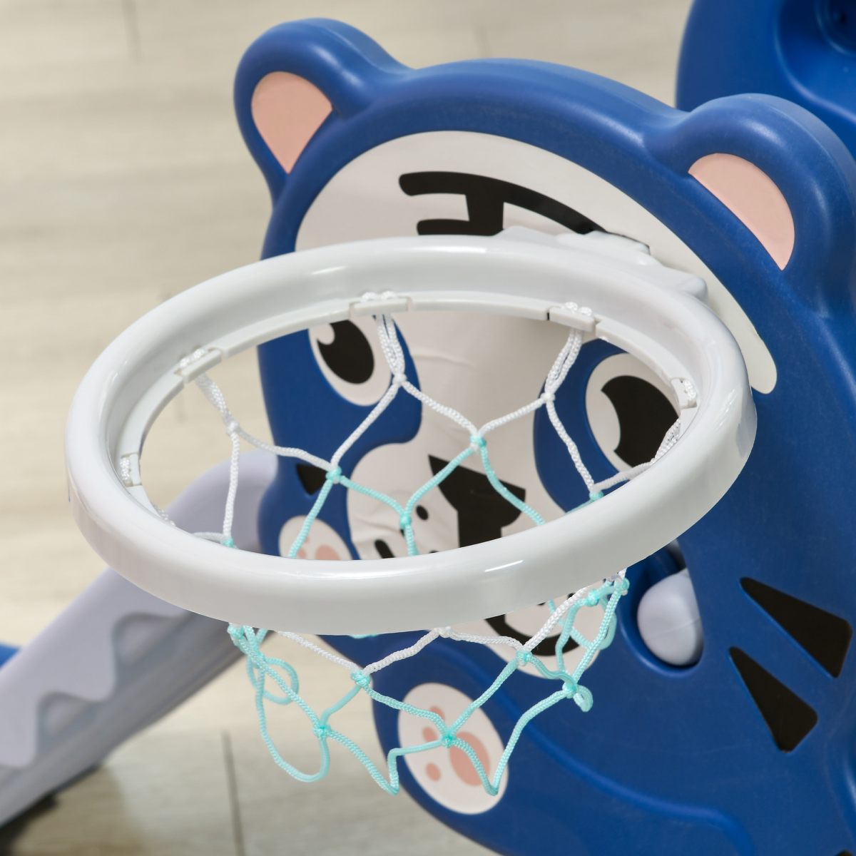 AIYAPLAY Kids Slide with Basketball Hoop, Ages 18-36 Months