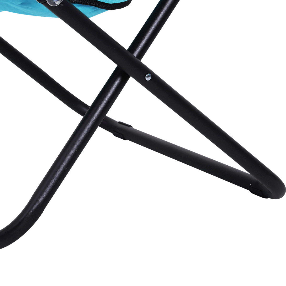Outsunny Folding Saucer Moon Chair, Oversized 80 x 80 x 75 cm, Steel Frame, 600D Oxford Cloth, Foldable, No Assembly Required
