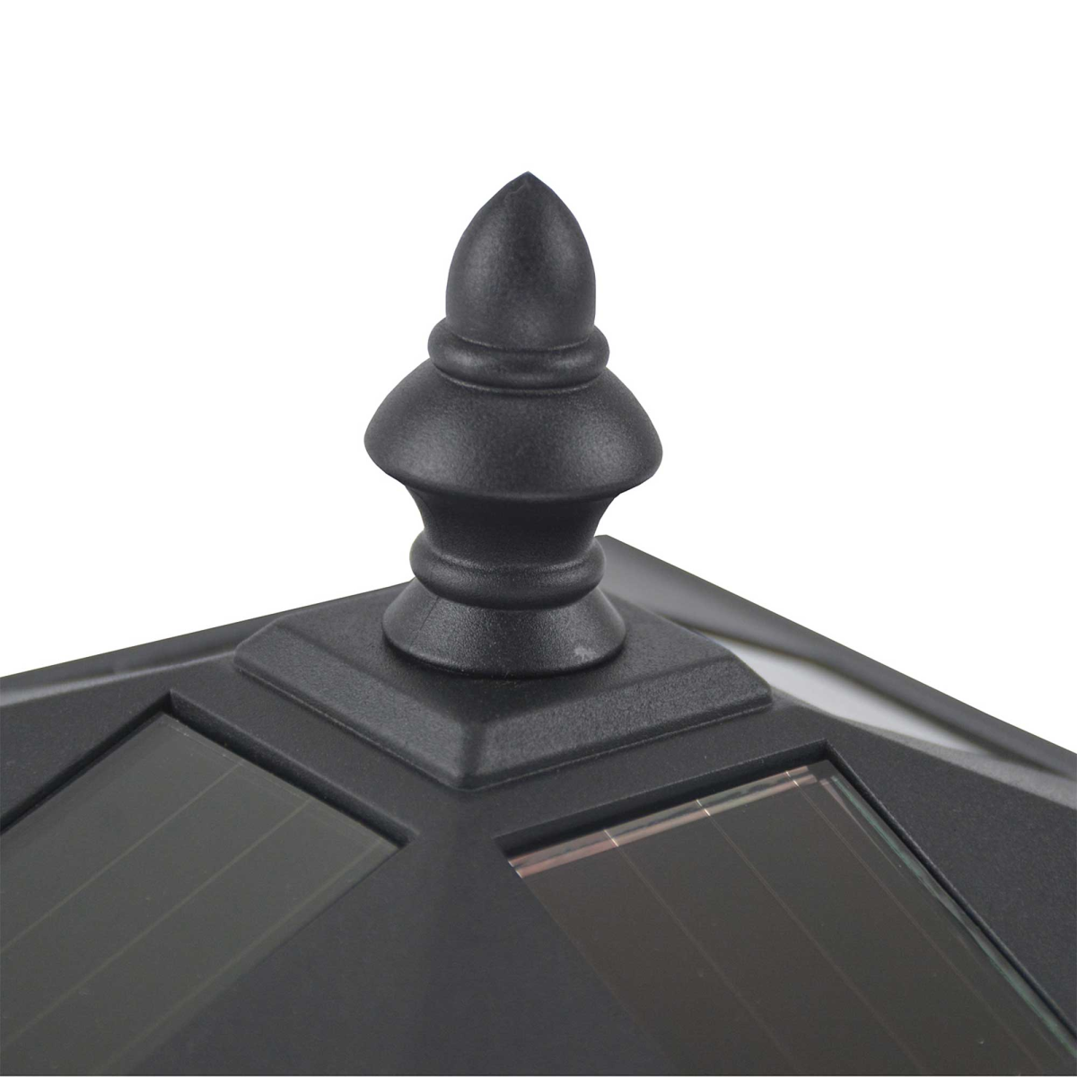 Outsunny Outdoor Solar Post Lamp LED Lantern Bollard 1.2m Tall Black