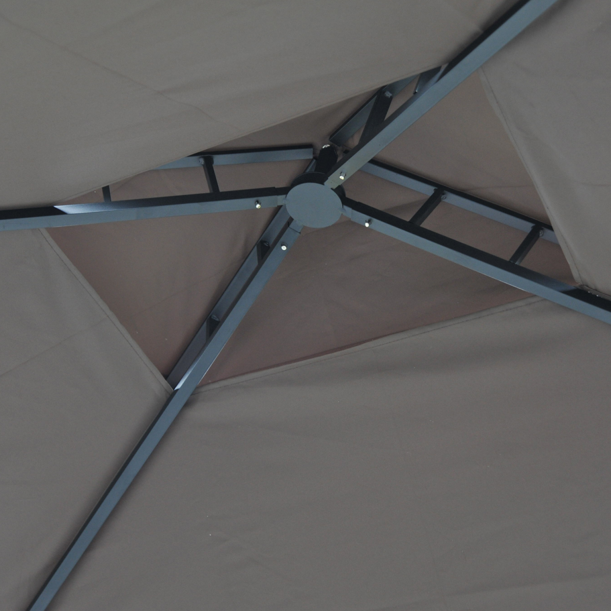Outsunny 2.5x1.5m BBQ Gazebo with 2 Side Tables, Flame-Resistant Canopy