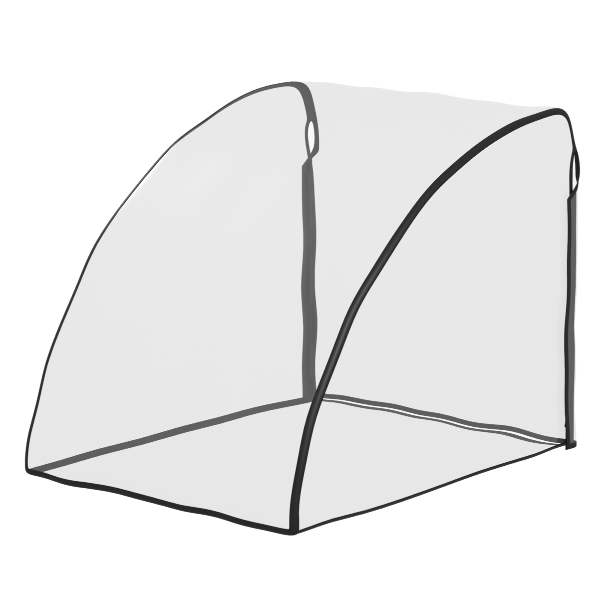 HOMCOM Waterproof Clear Baby Bike Trailer Storage Cover
