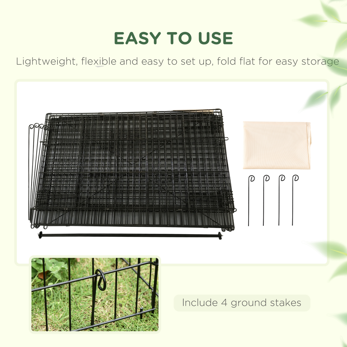 PawHut Spacious Outdoor Pet Shelter with Weather Cover, Portable