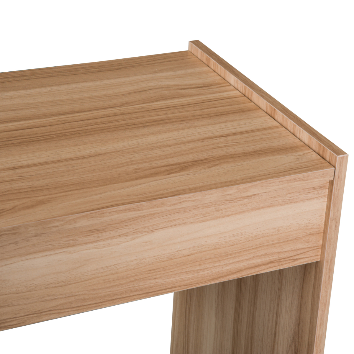 HOMCOM Dressing Table Set with Flip-Up Mirror, Stool, Hidden Storage and Writing Desk Function, Wood