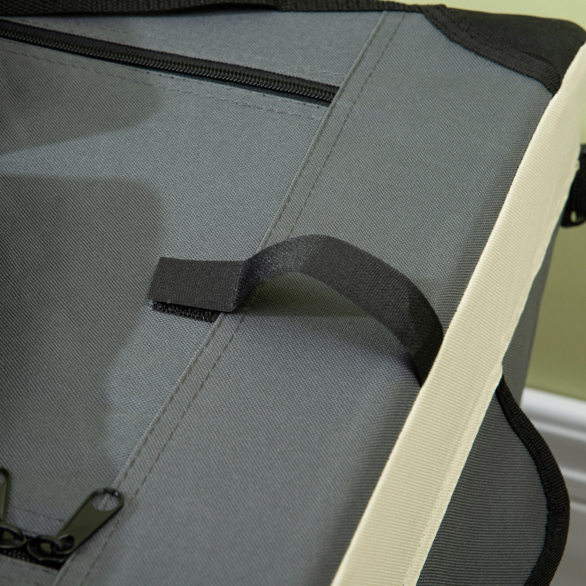 70cm Foldable Pet Carrier with Cushion for Mini Dogs and Cats, Grey