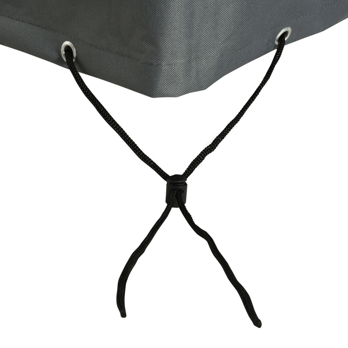 Outsunny 205 x 192cm Grey Garden Furniture Cover, PE Coated 300 x 600 Oxford Fabric, Water and UV Resistant, Pull Cords, Suitable for Outdoor Patio Furniture