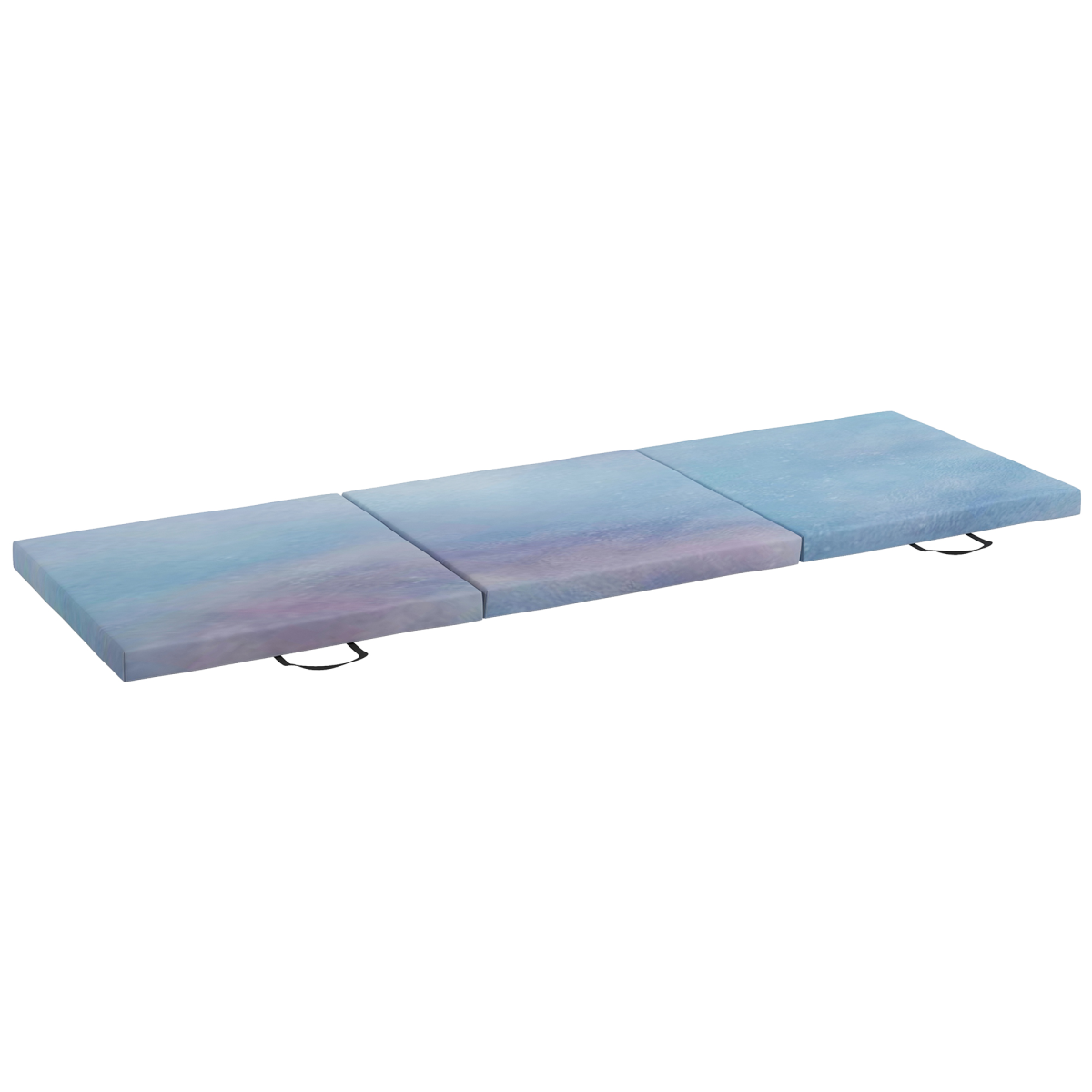 HOMCOM Tri-Fold Gymnastics Crash Mat, 6ft, 2" Thick, Sky Blue