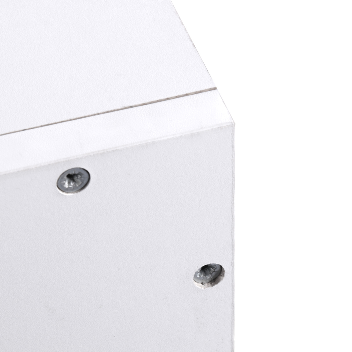HOMCOM Wall Mounted Coat Rack with Clothes Rail and 2 Shelves, White
