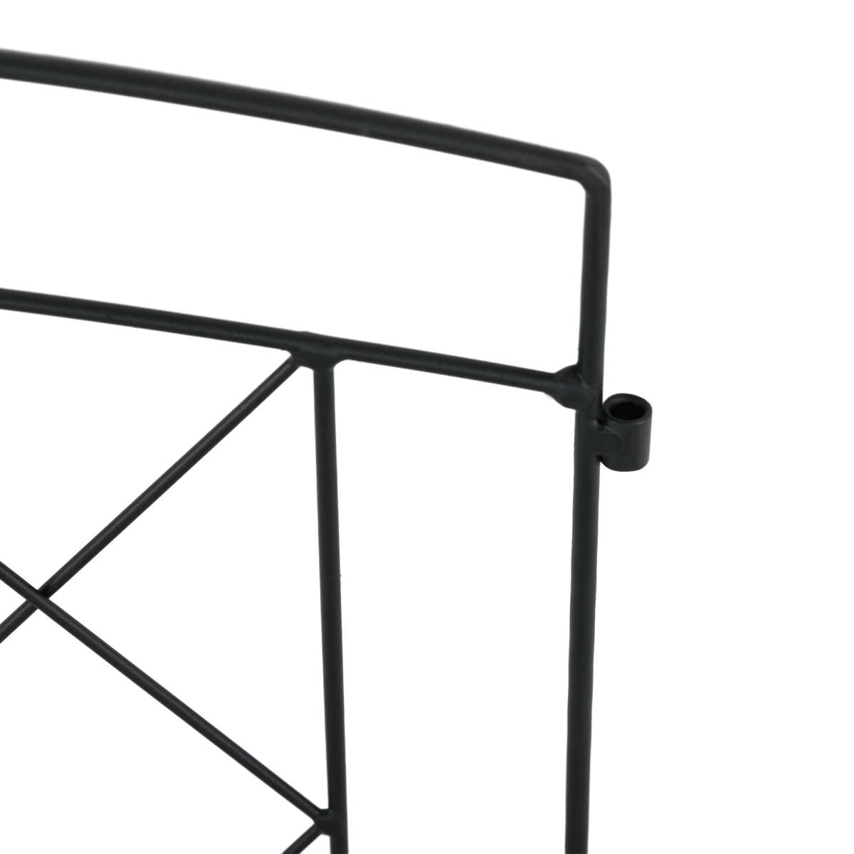 Outsunny 6-Piece Decorative Metal Garden Fence Border Edging, Black, 366L x 61H cm