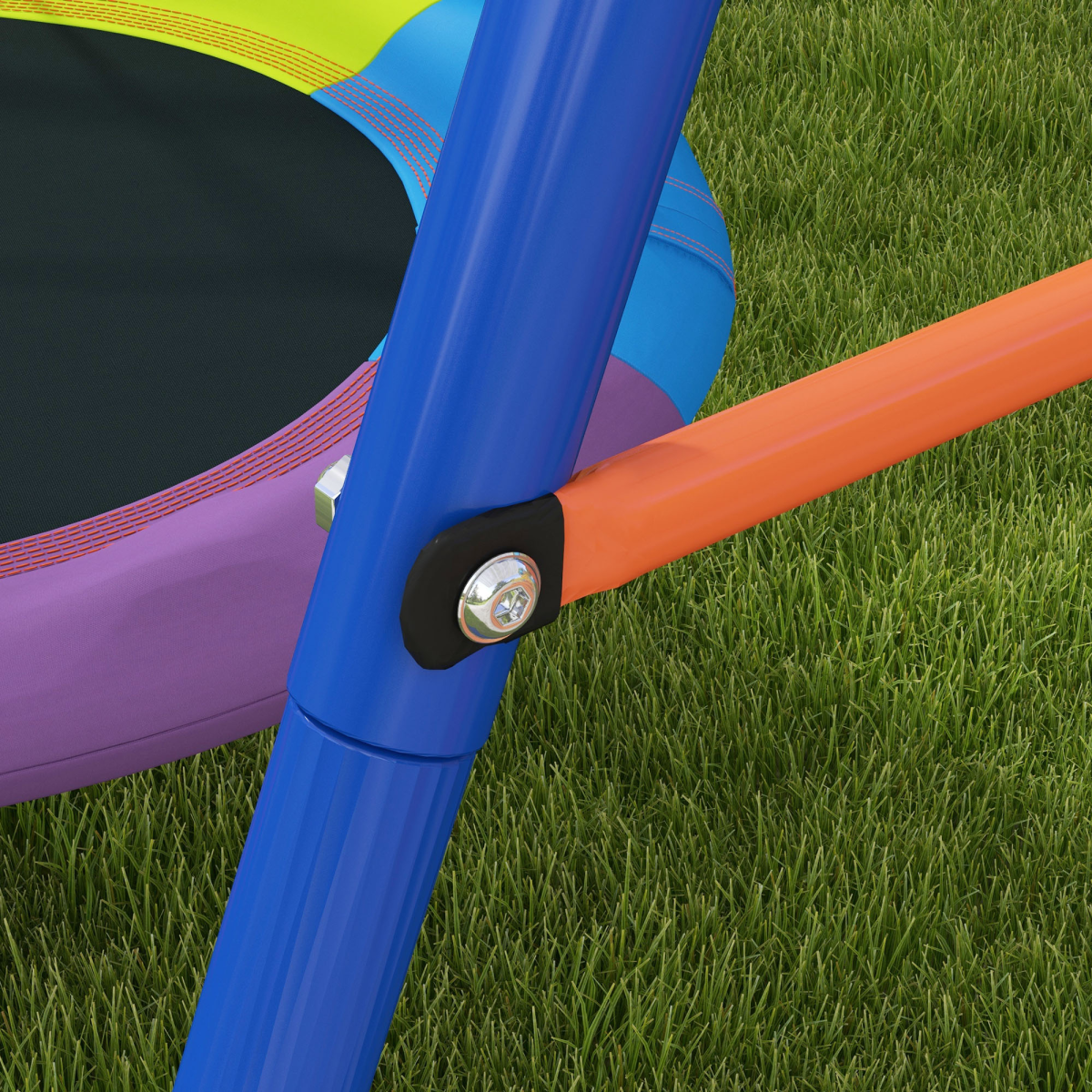 Outsunny Kids Nest Swing Seat with A-Frame Structure for Outdoor Use, Fits Up to 2 Kids