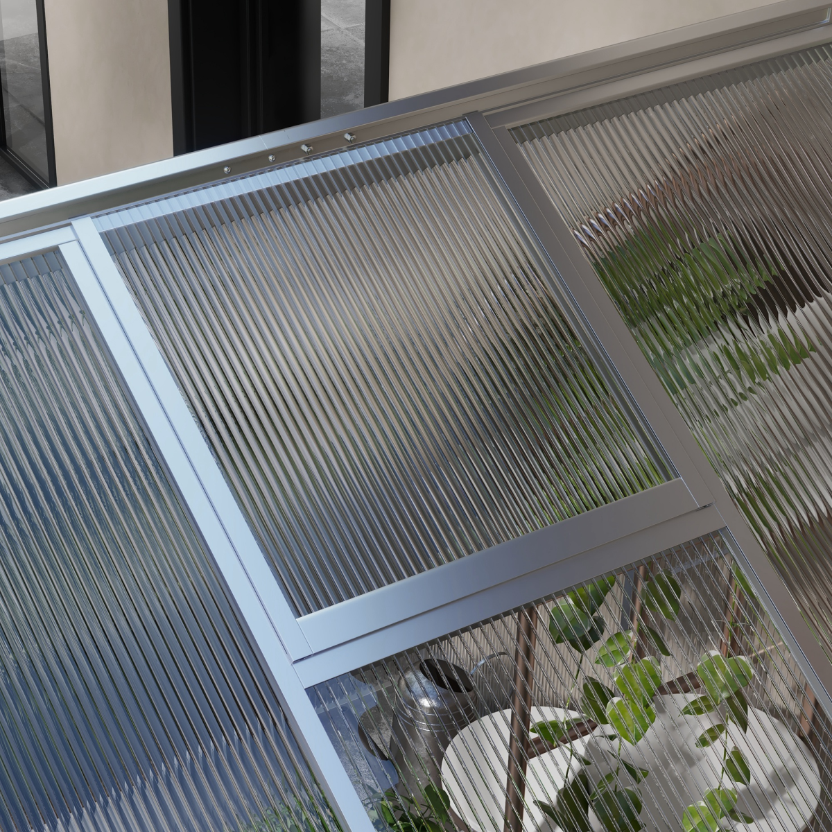 Outsunny 10x6ft Aluminium Greenhouse with Door, Window & Base