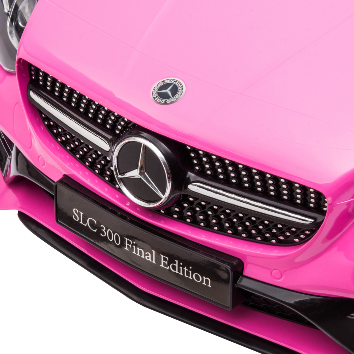 HOMCOM Mercedes Benz SLC 300 12V Kids Ride On Car, Pink, Remote Control