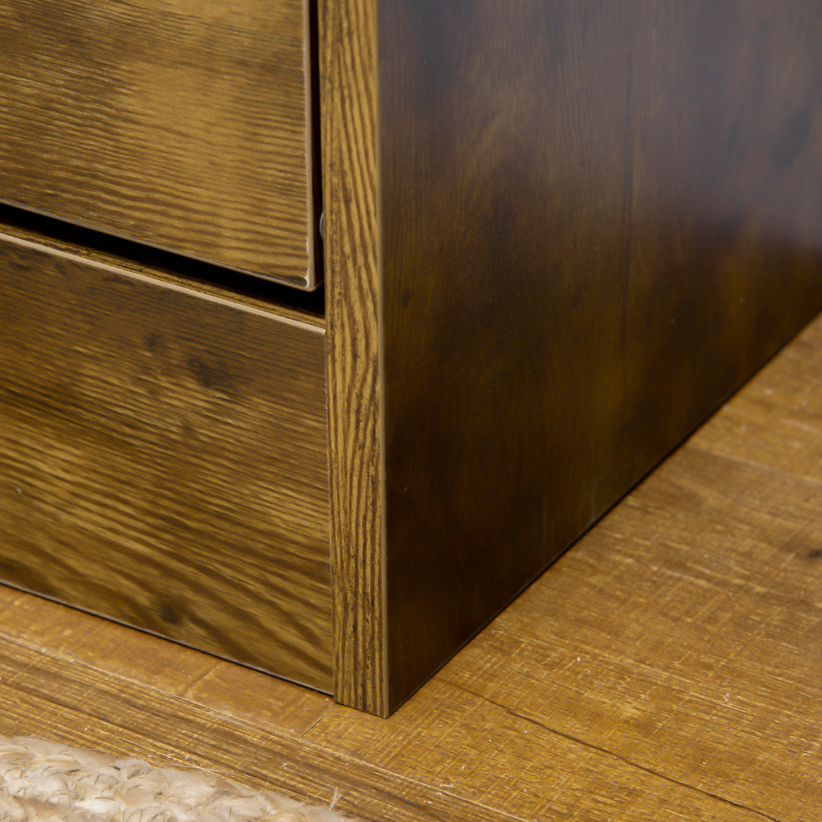Rustic 2-Tipping-Door Shoe Cabinet with Adjustable Dividers and Open Shelf