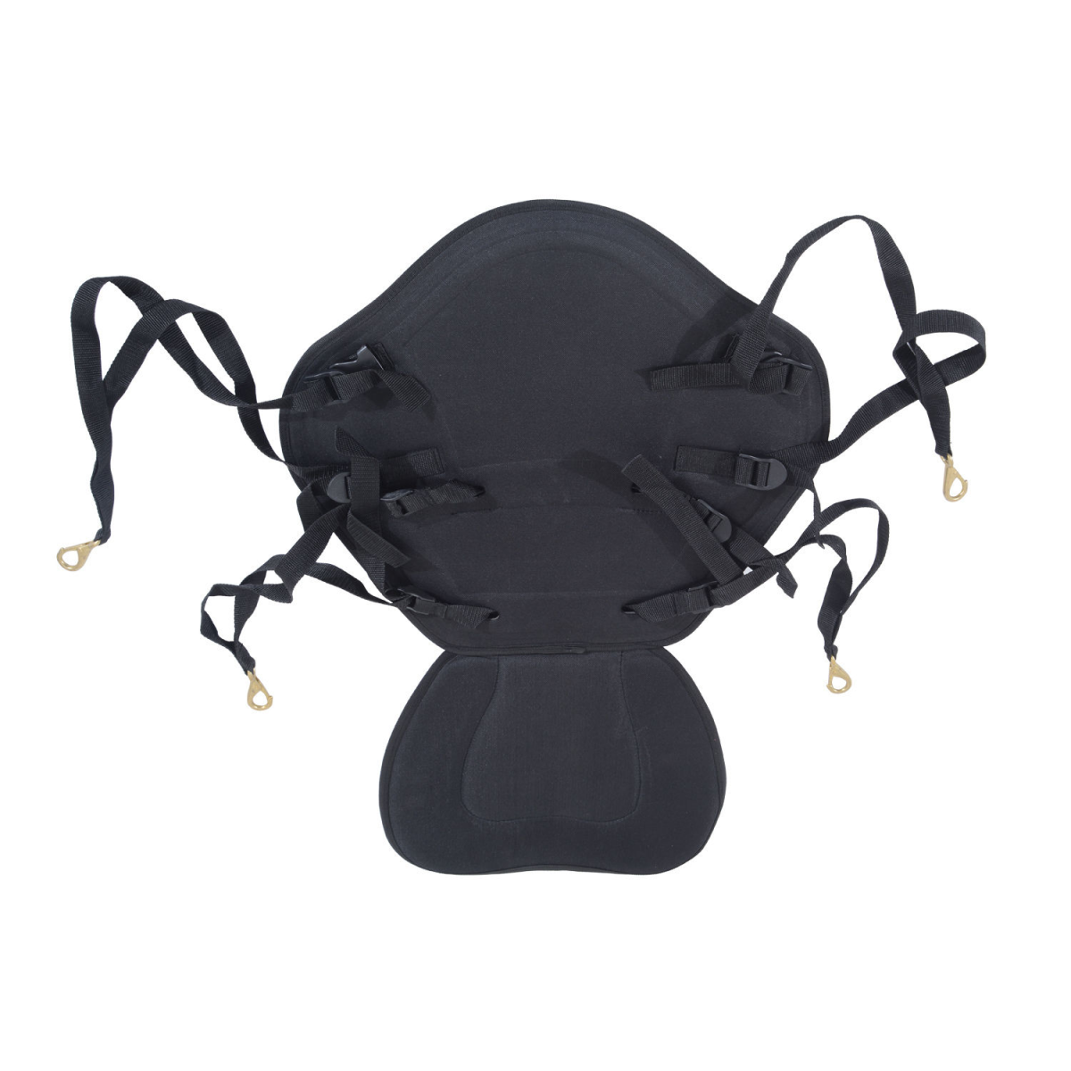 Universal Sit-On-Top Kayak Seat with Backrest, Detachable Fishing Boat Seat, Adjustable Tie-Down Straps