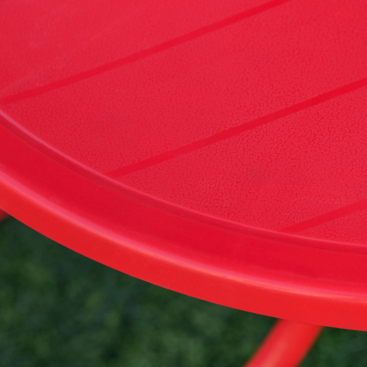 Kids 4-Piece Folding Picnic Table and Chair Set, Ladybird Parasol