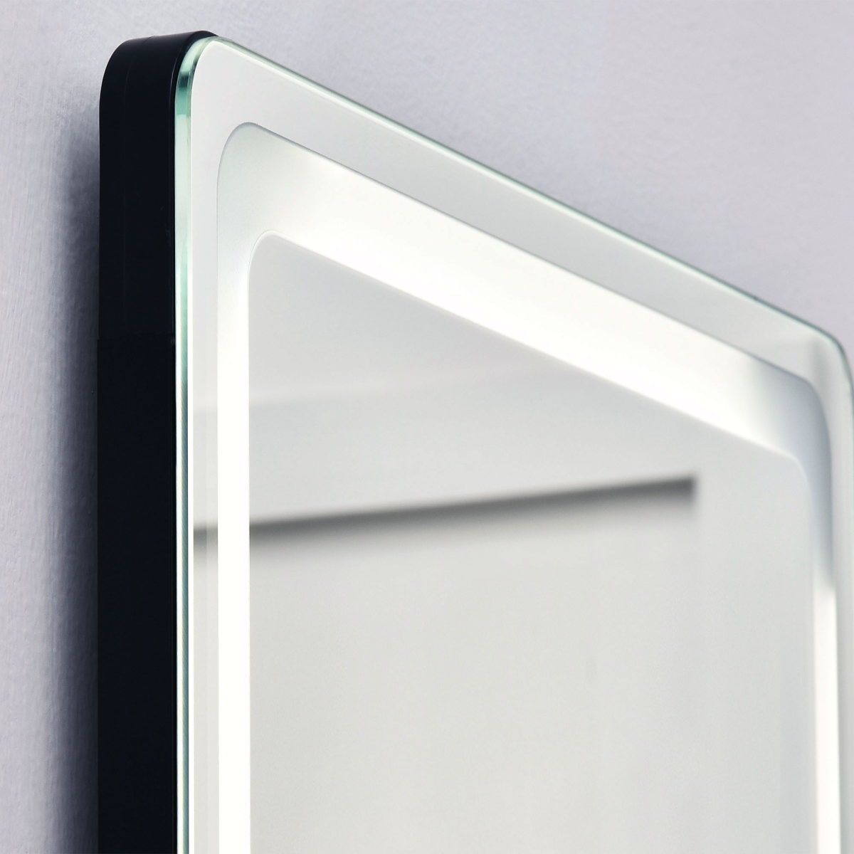 Dimmable LED Full Length Mirror, Freestanding or Wall-Mounted