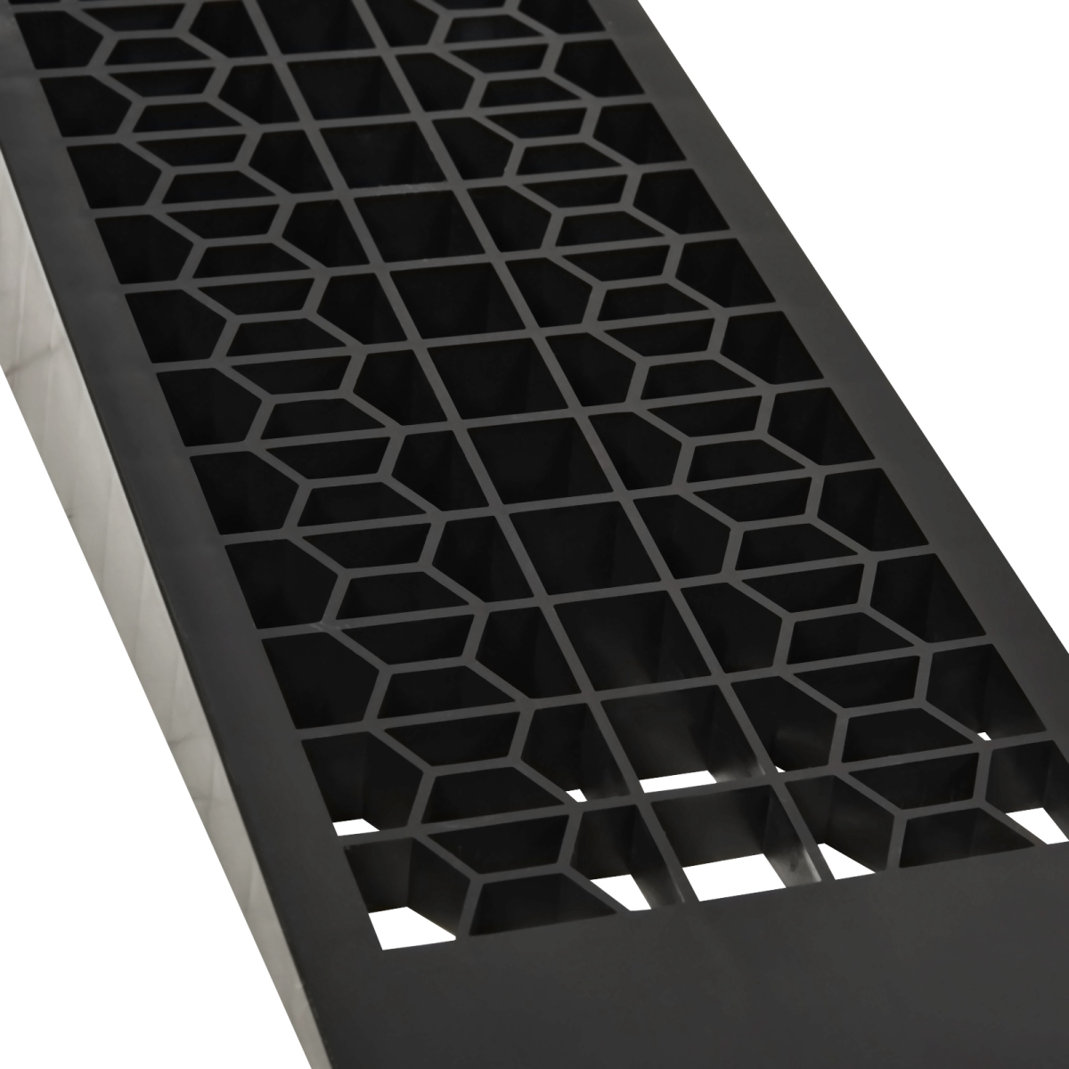 2 Pcs 70 x 20cm Thick Plastic Curb Ramps with Anti-Slip Grid Surface, 3000kg Load