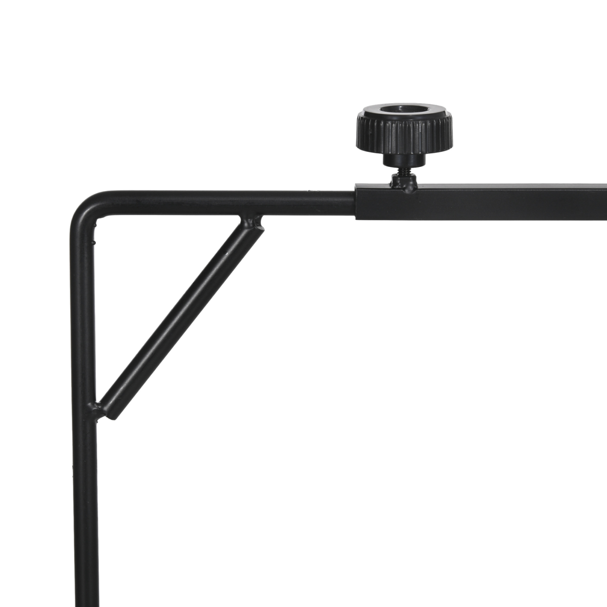 PawHut Adjustable Reptile Lamp Stand with Steel Base & Hook
