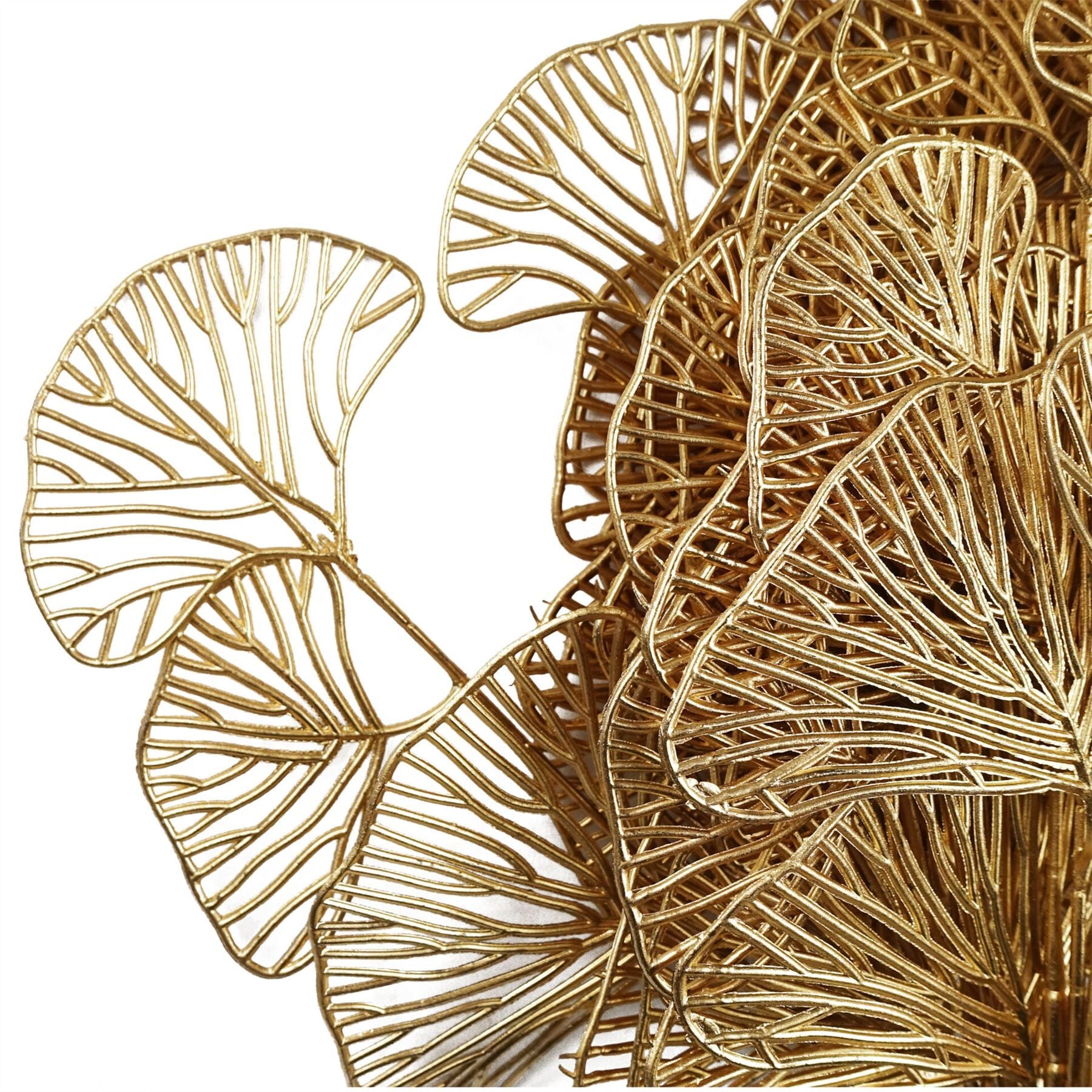 65cm Gold Leaf Wired Floral Arrangement Decoration