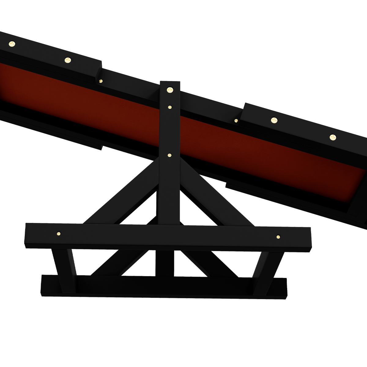 PawHut Wooden Pet Seesaw for Large Dogs, Anti-Slip, Black