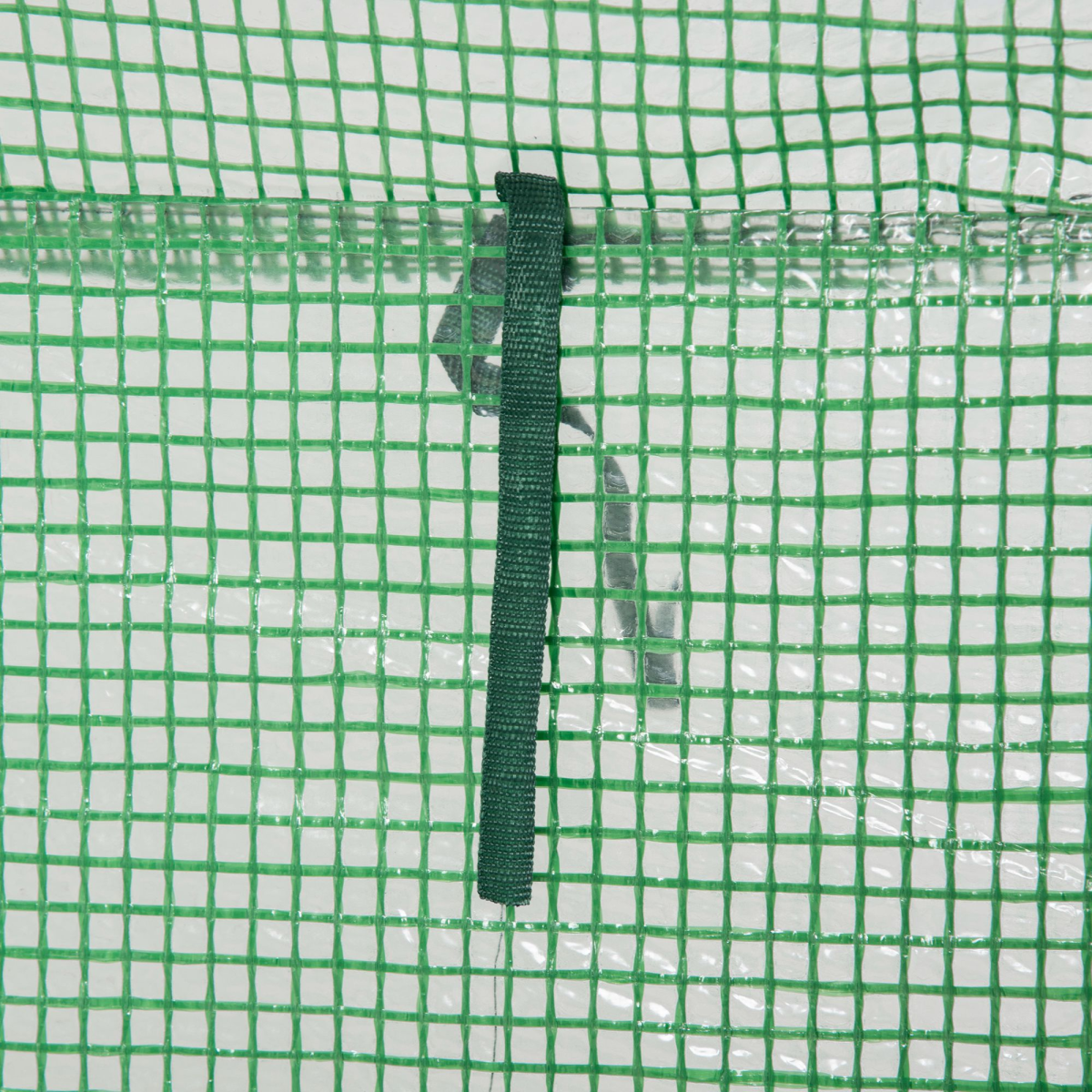 100 x 50 x 150 cm Green PE Greenhouse Cover with Zipper Roll-Up Door, Outdoor