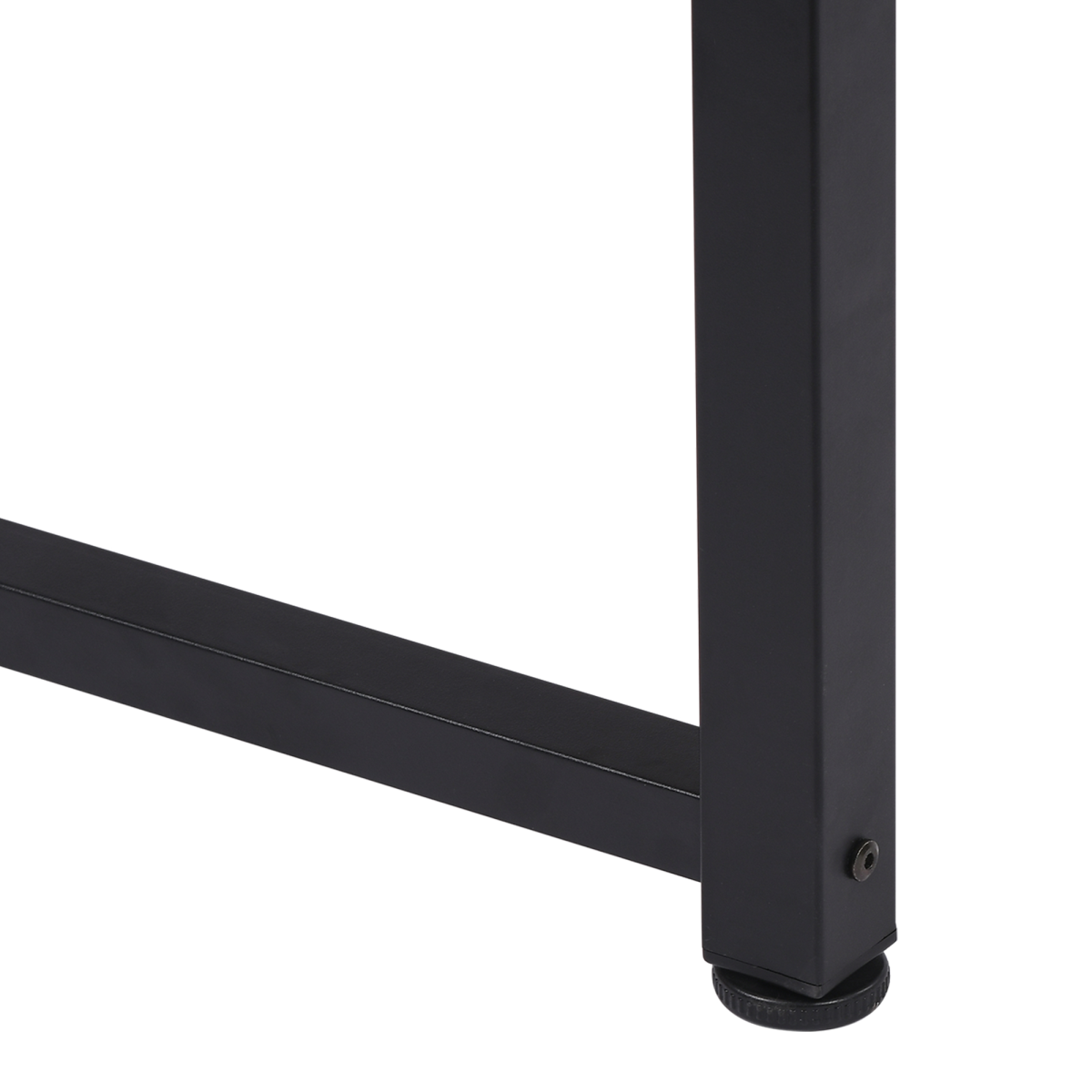 HOMCOM Computer Desk with Black Metal Frame, MDF Top, 120W x 60D x 76Hcm, Oak Grain Tone