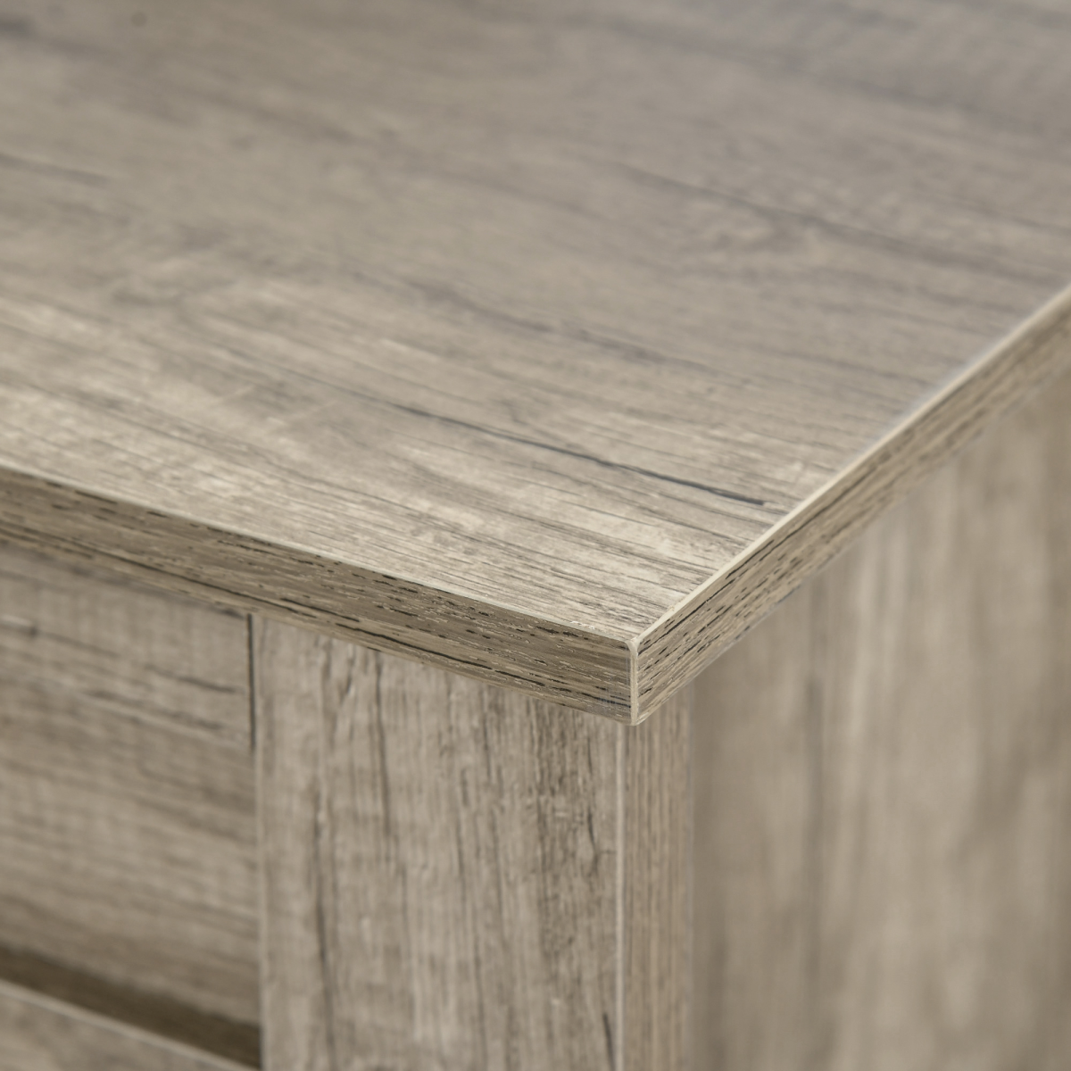 Lift Top Coffee Table with Hidden Storage and Shelves, Oak