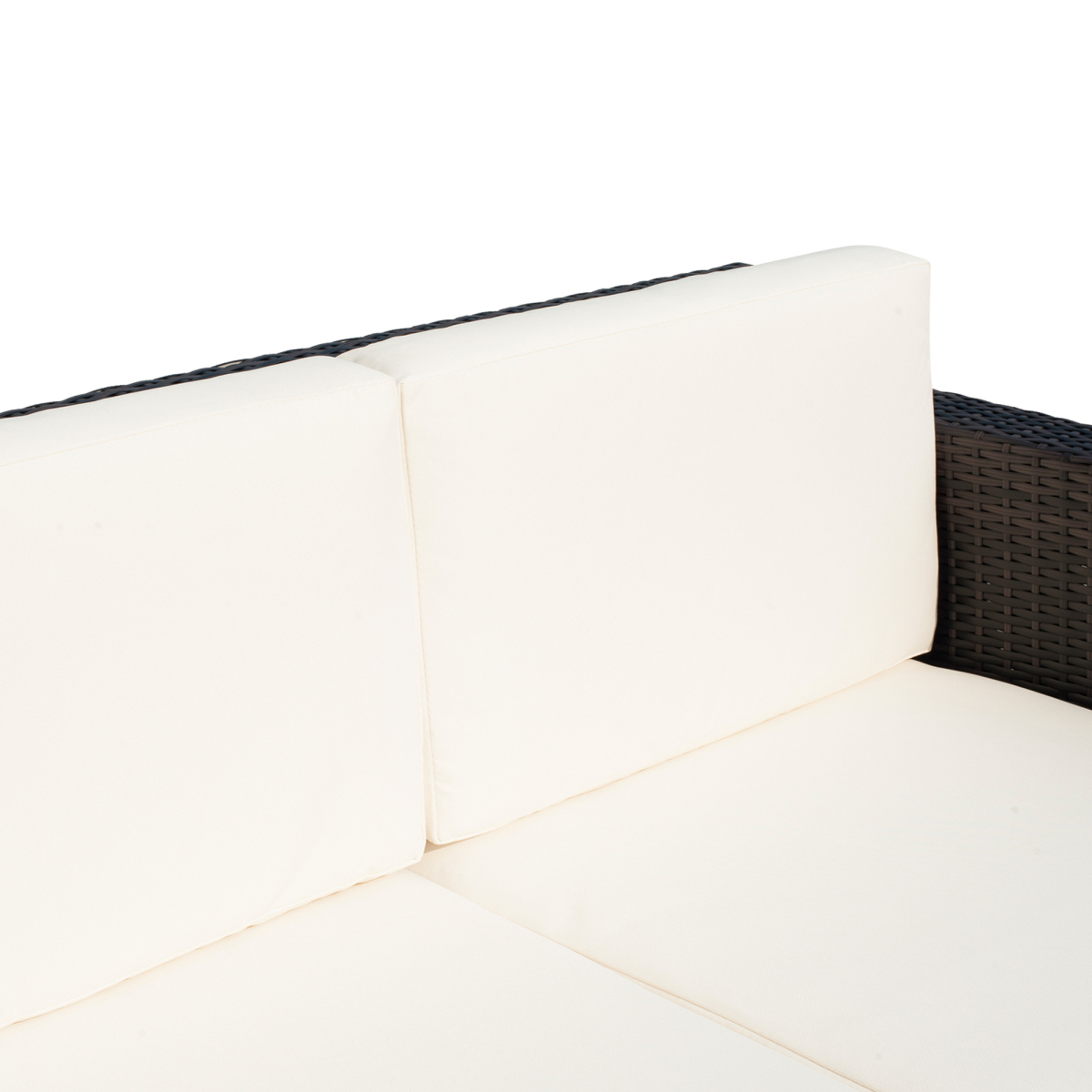 Outsunny Outdoor Double Armchair for Two, PE Rattan, Cushions