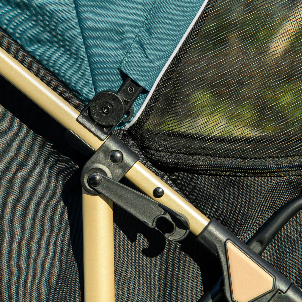 PawHut Foldable Pet Stroller for Small Dogs with Rain Cover