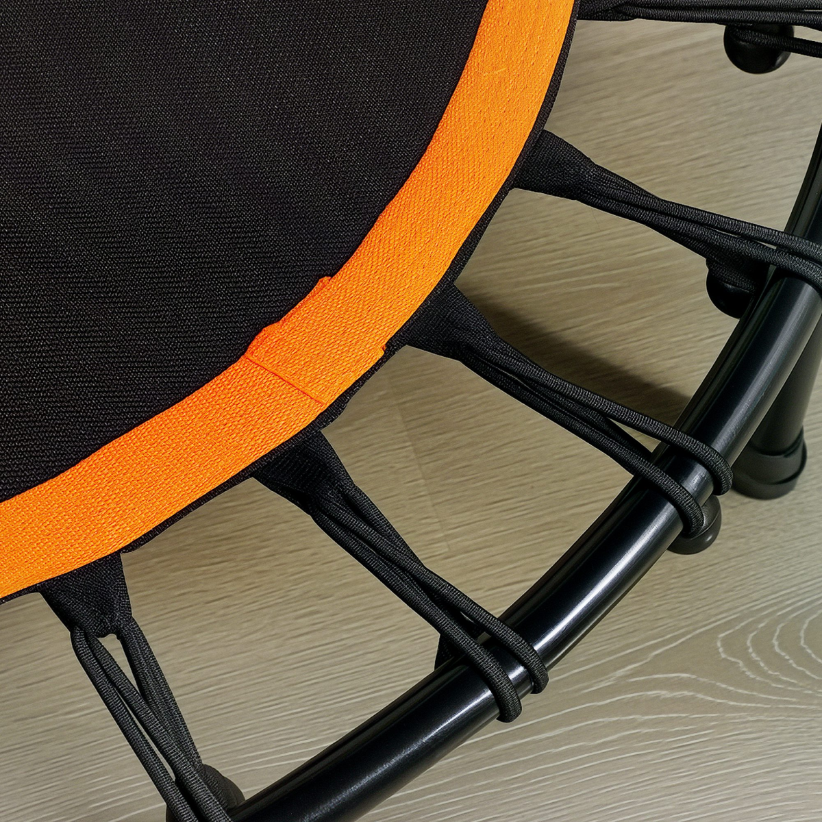 HOMCOM 40" Adult Mini Trampoline with Adjustable Handle, Orange
