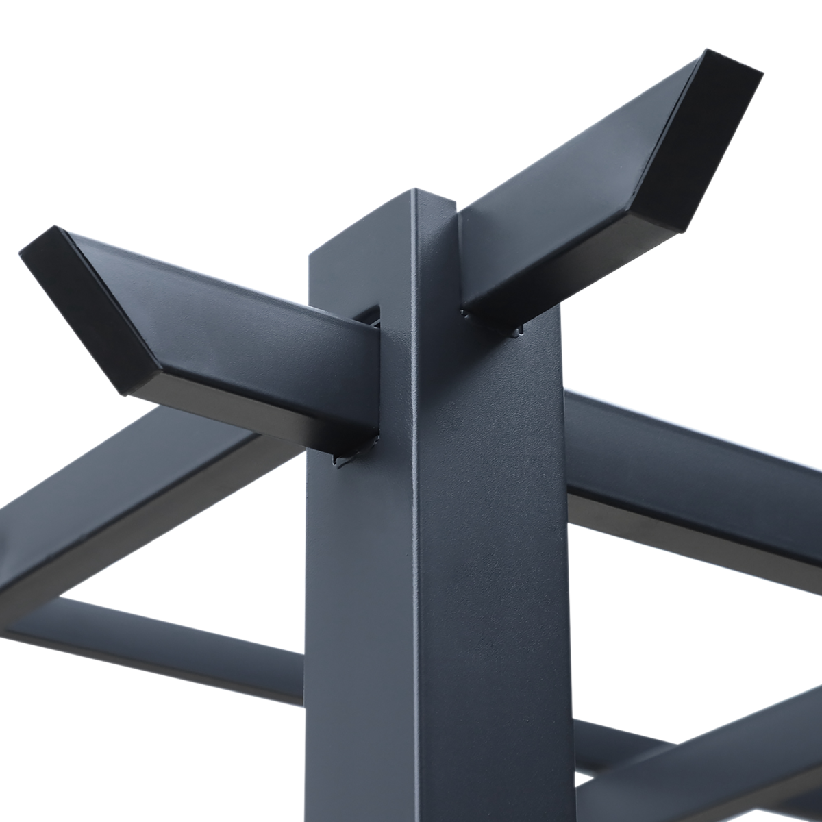 Outsunny 3 x 3 m Metal Pergola with Grid Top, Black, 300 x 300 x 230 cm