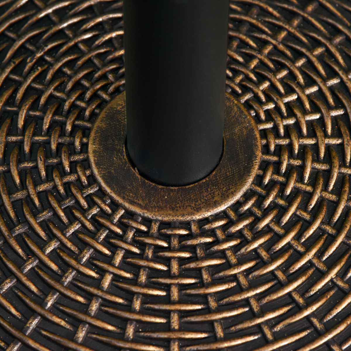 Outsunny 25kg Weighted Patio Umbrella Base with Rattan Finish